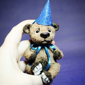MINI TEDDY BEAR Toy Made to Order, 3D Realistic Bear Plushie, Stuffed Bear, Unique Plush Toy, Good Luck Toy