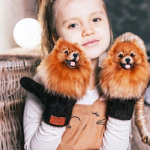 MITTENS from PHOTO, Dog Portraits Mittens, Mittens Gloves, Mittens with Dogs, Animal Mittens, Mittens for Kids,  Dog Loss Gift, Dog Lovers