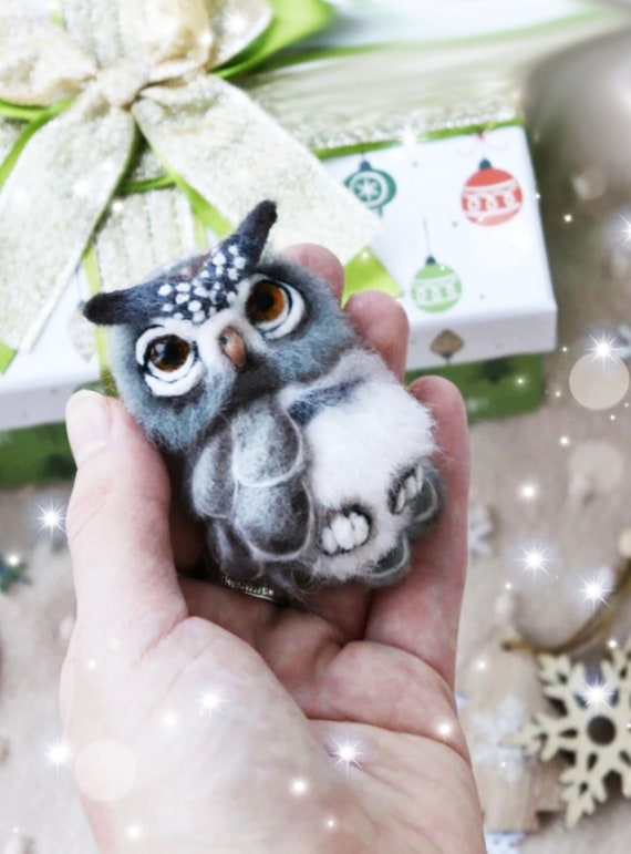 Needle felted best sale brooches