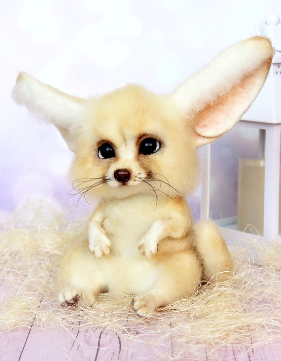 Realistic fennec fox toy - Shop MoonFoxToys Stuffed Dolls