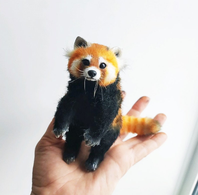 MINI Red Panda Plush Toy, Posable - Etsy