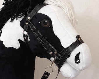 Hobbyhorse: Handmade Horse on a Stick - Size A3 American Paint Horse