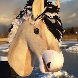Hobbyhorse A3 without bridle and reins/Horse/Horse on a stick/Pferd/Koń hobbystyczny/Cheval /Caballo/poni/Norwegian Fjord/Steckenpferd