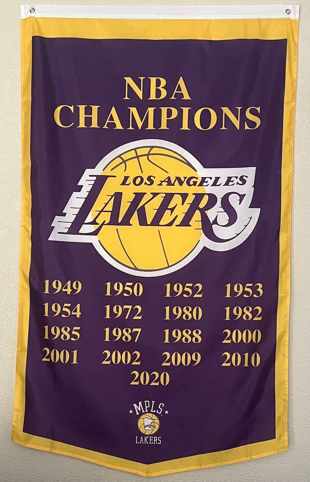 Los Angeles Lakers Championship Banner NBA Basketball 3x5ft Etsy