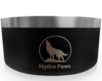 Hydro Paws, Stainless Steel, Non-Slip Dog Bowl, Holds 64 Ounces