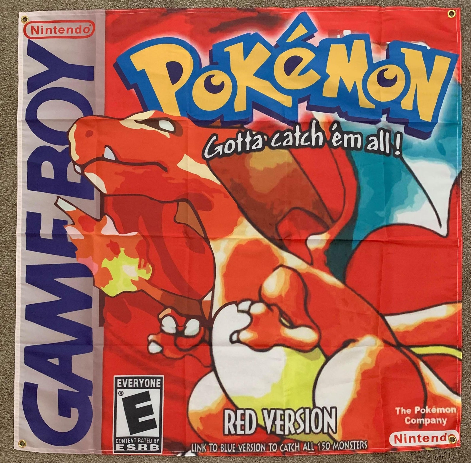 Pokémon Red Version Gameboy Charizard Video Game Cover Art | Etsy