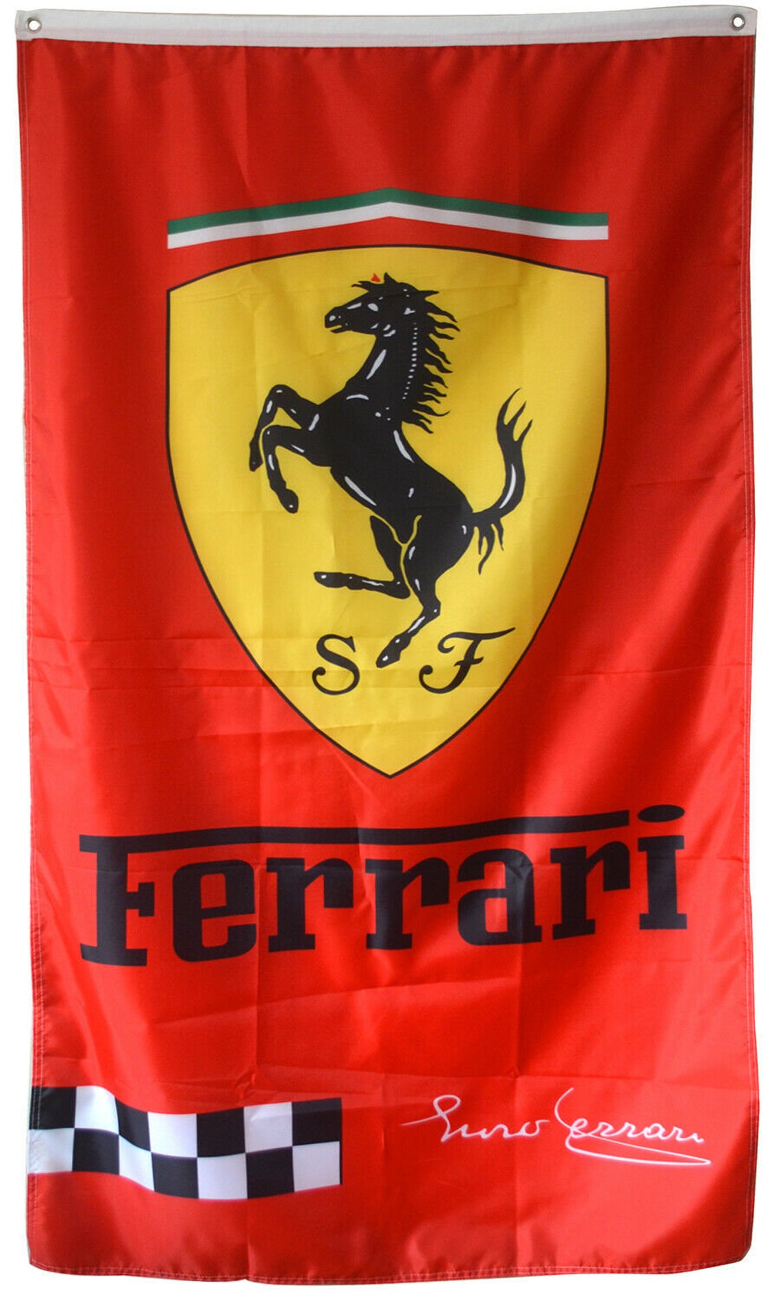 Ferrari Flag Italy Enzo Signature Vertical Banner 3x5ft | Etsy