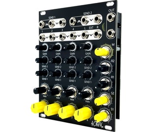 4CHAN M - 4 Channel Stereo Mixer for Eurorack Synthesizer NoisyFruitsLab