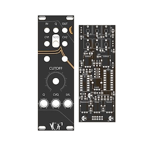 Filtre passe-bas 3320 VCF 24 dB DIY pour synthétiseur Eurorack