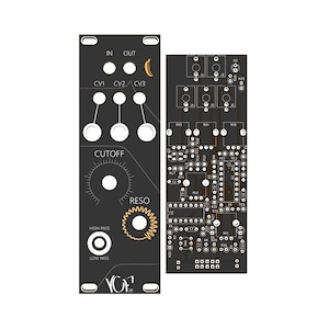 Filtre MS20 DIY (panneau et PCB) Eurorack Synthétiseur modulaire NoisyFruitsLab