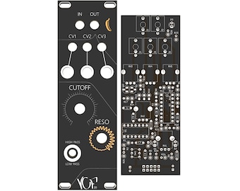 MS20 Filter DIY (Panel & PCB) Eurorack Modular Synthesizer NoisyFruitsLab