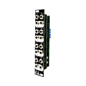 May include: A black 4CA Eurorack module with eight pairs of 1/4 inch jacks labeled "CV".