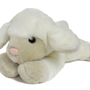 Bearington - Ivory Lamb with Tan Nose and Toes - 12 inches long - soft and cuddly