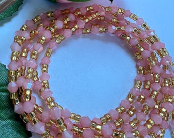 Rose und Gold afrikanische Taille Perlen