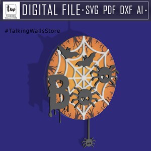 DIY 合板ハロウィーンブーデジタルファイル - 自分だけのミニ傑作を作りましょう!