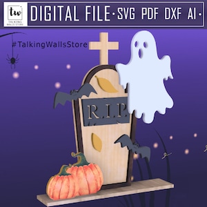 DIY 合板ハロウィーン デジタル ファイル - 自分だけのミニ傑作を作りましょう!
