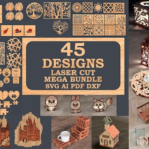 Engraving SVG Design | Laser Cut Mega Bundle SVG | CNC Files | Laser Huge Bundle