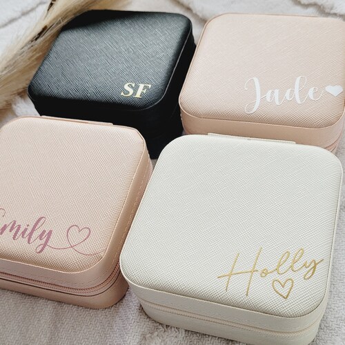 Personalised Travel Jewellery Box Etsy UK
