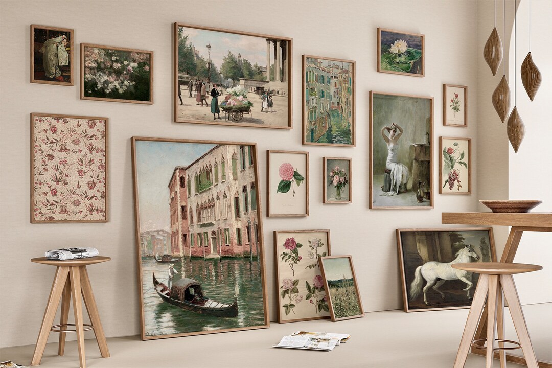 700 Pink and Green Vintage Art Prints, Mega Bundle, French Decor