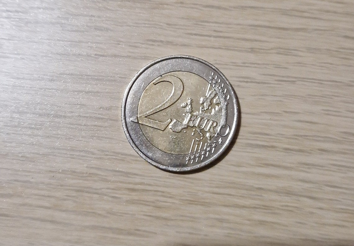 Piece 2 euros commémorative France rare 1918-2018 le bleuet de France