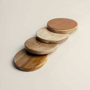 Petrified Wood Coaster Set, Housewarming Gift, Home Decor, Table Decor