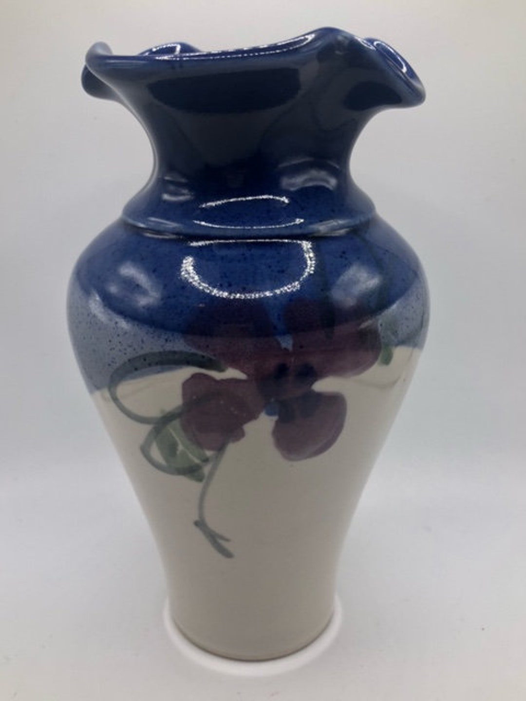 Kent Follette Signed Art Pottery Vase 6.75 Tall Etsy