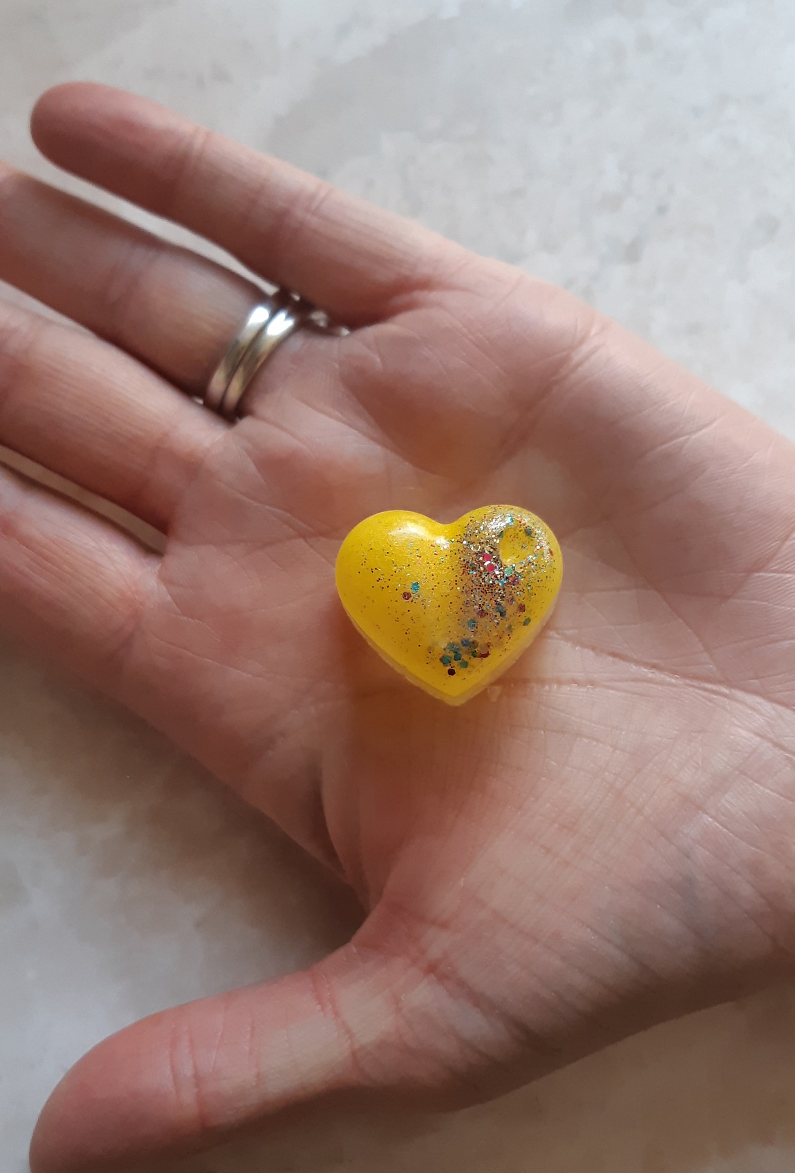 Custom Made Glitter Heart Wax Melts choose your colour and Etsy