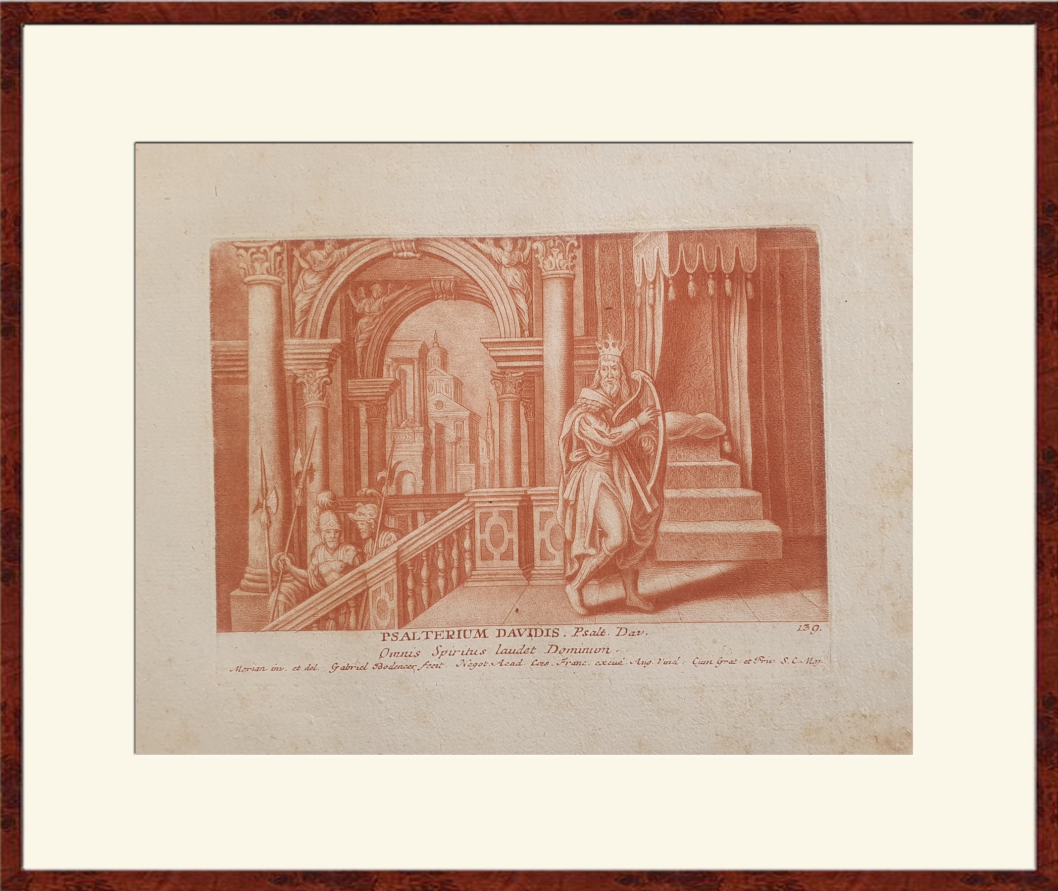 C. 1630 Bible through engravings - Psalterium Davidis - Lucas Jacob ...