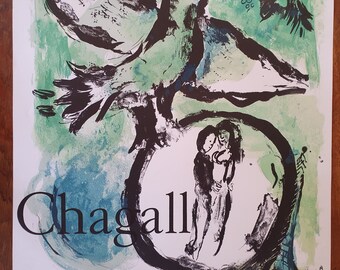 Affiche Galerie Maeght「L'Oiseau Vert」マルク・シャガール