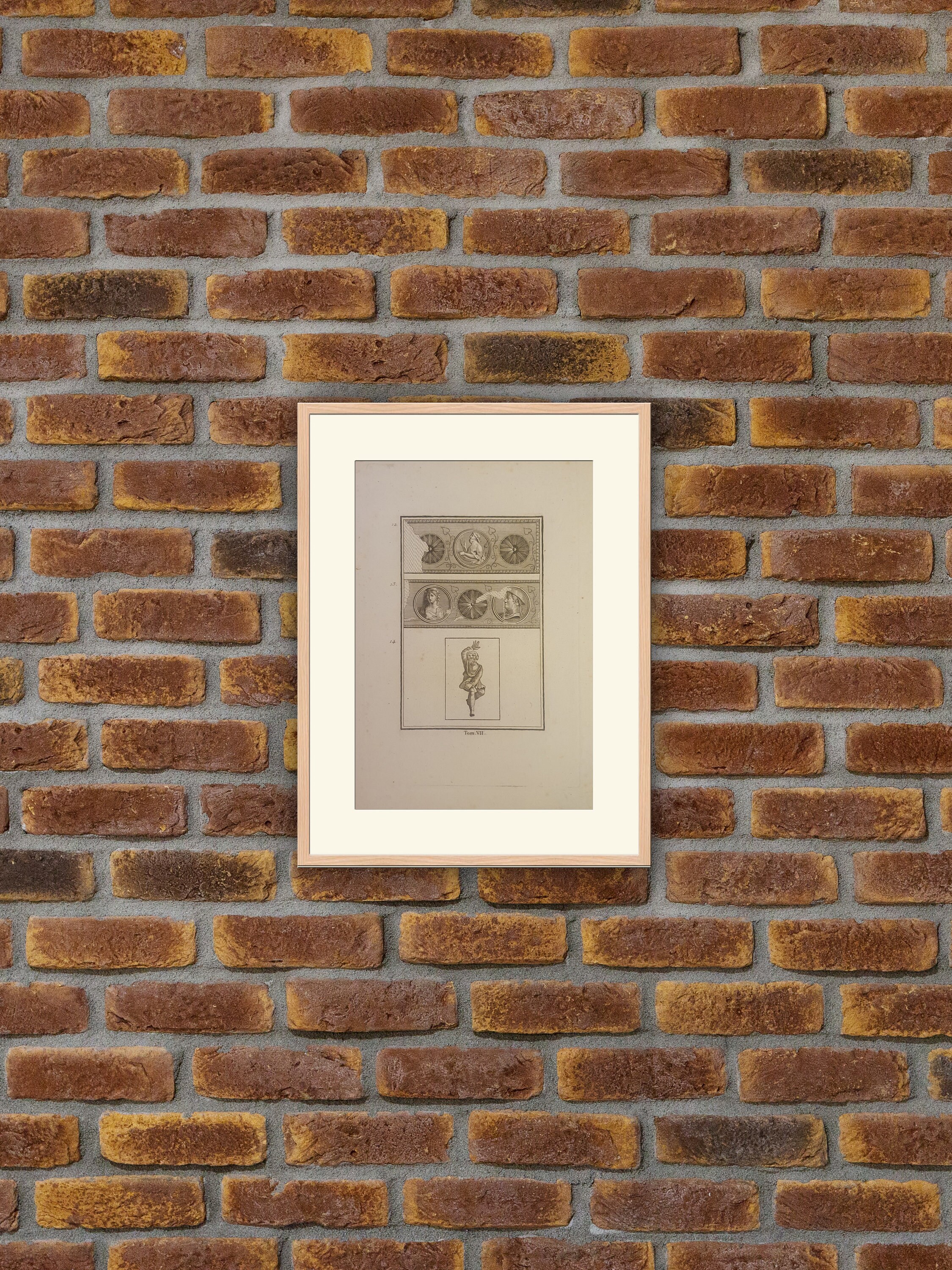 Sculpture - Herculanum et Pompei Gravure sur Cuivre 1820