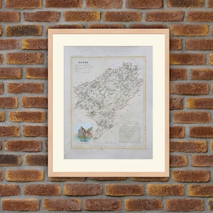 Landkarten - Französische Abteilung - Doubs - 1833 Atlas MONIN - 12,2x9,8in - Dekoration, Druck