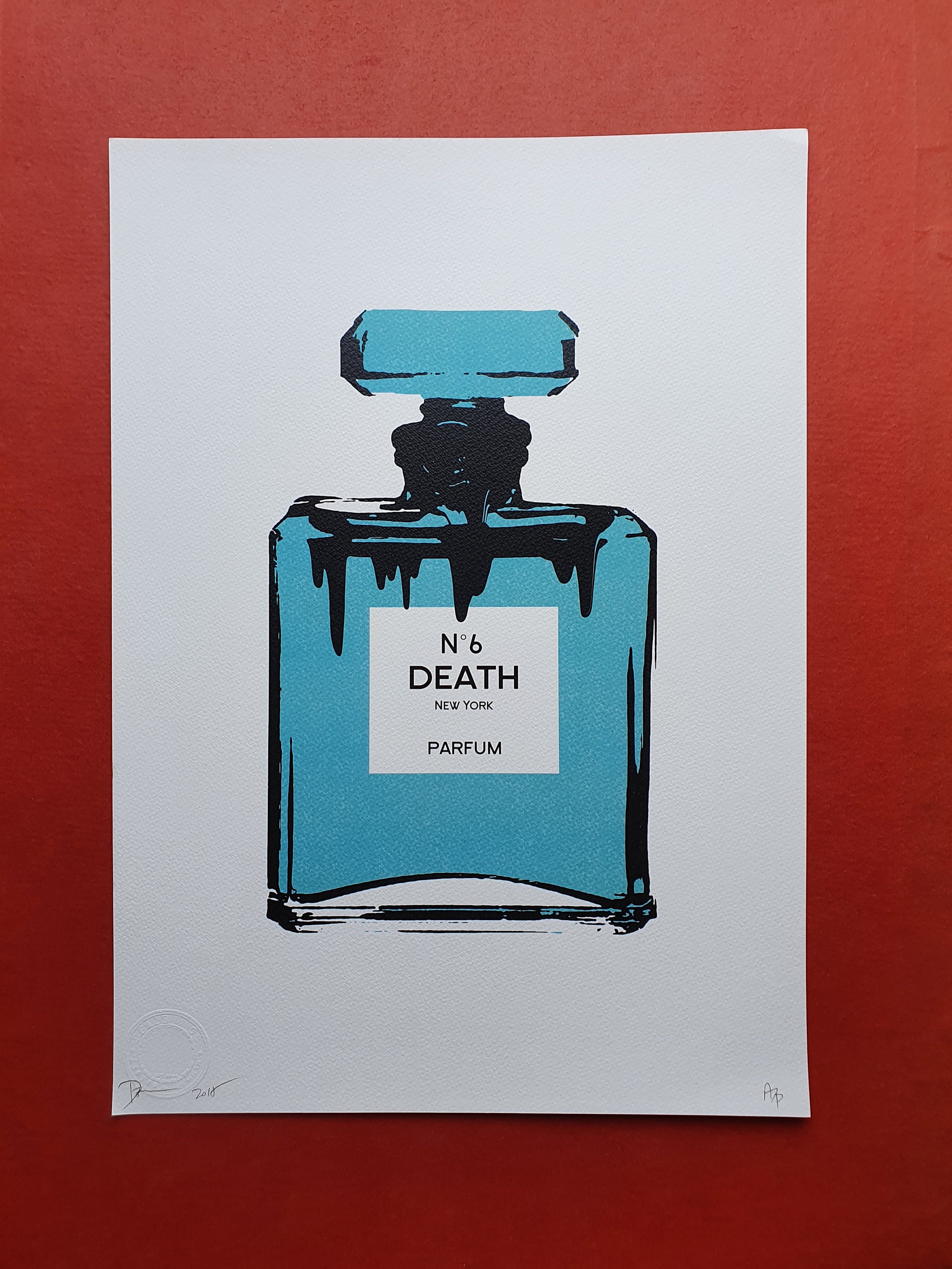 版画 death nyc AO17 🔥Death NYC Large Framed 16x20in Pop Art Graffiti COA