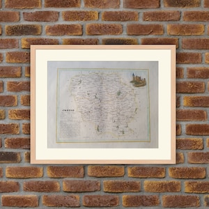 Landkarten - Französische Abteilung - CREUSE - 1833 Atlas MONIN - 12,2x9,8in - Dekoration, Druck
