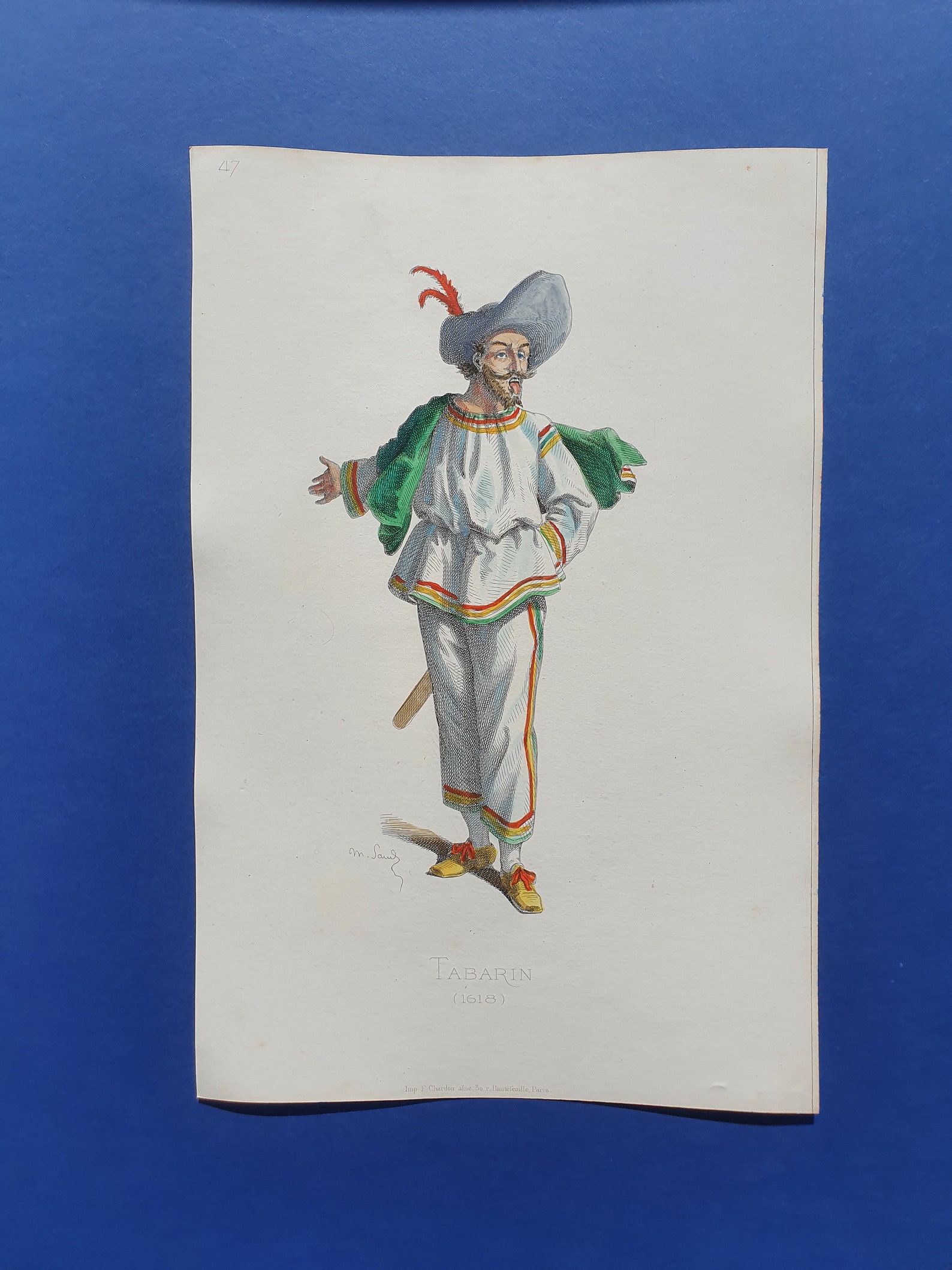 Theater costumes Tabarin 1618 M. Sand 1860 Commedia Etsy