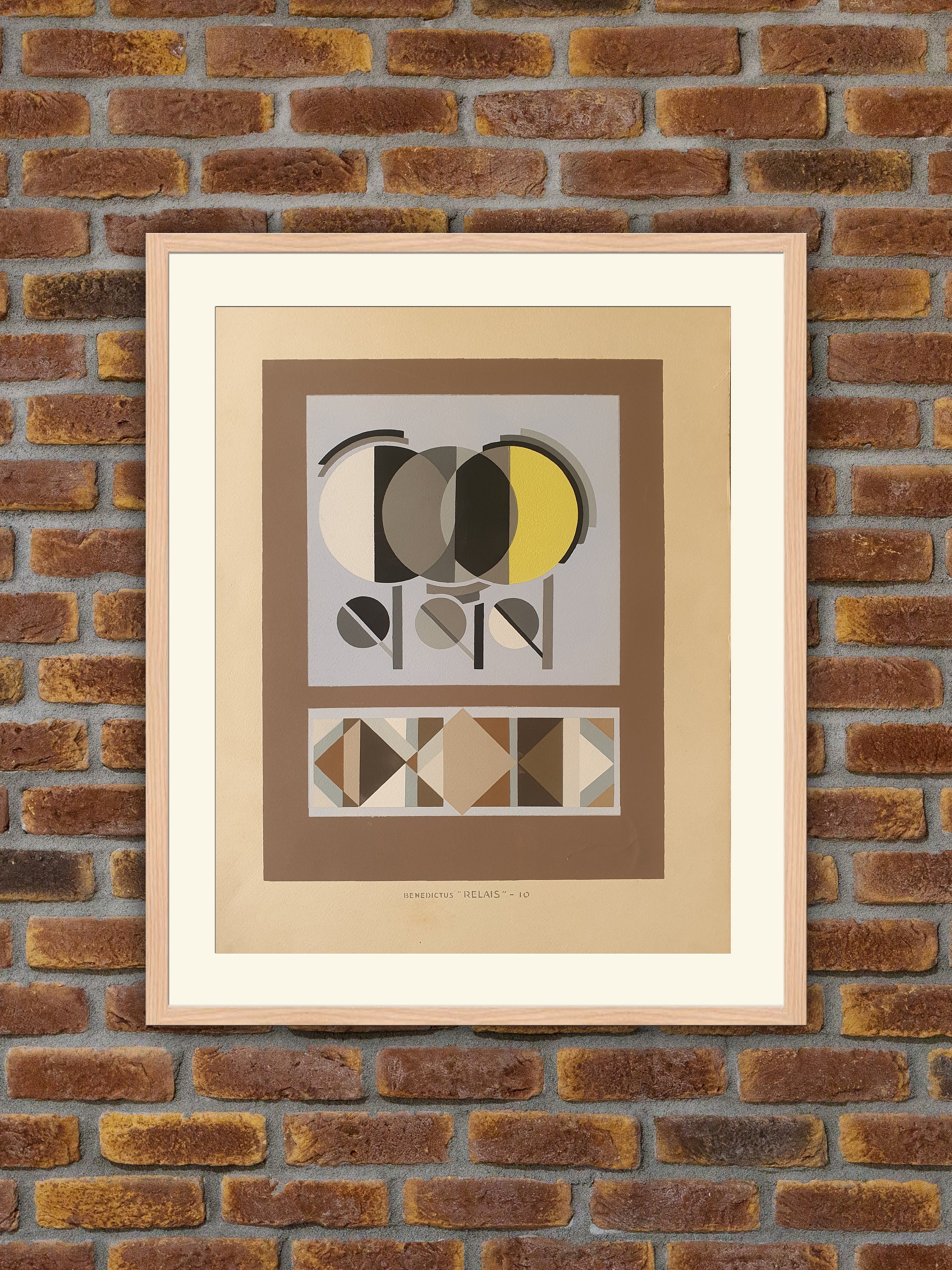 Pochoir Art Déco - Relais 10 Benedictus/Saudé 1930