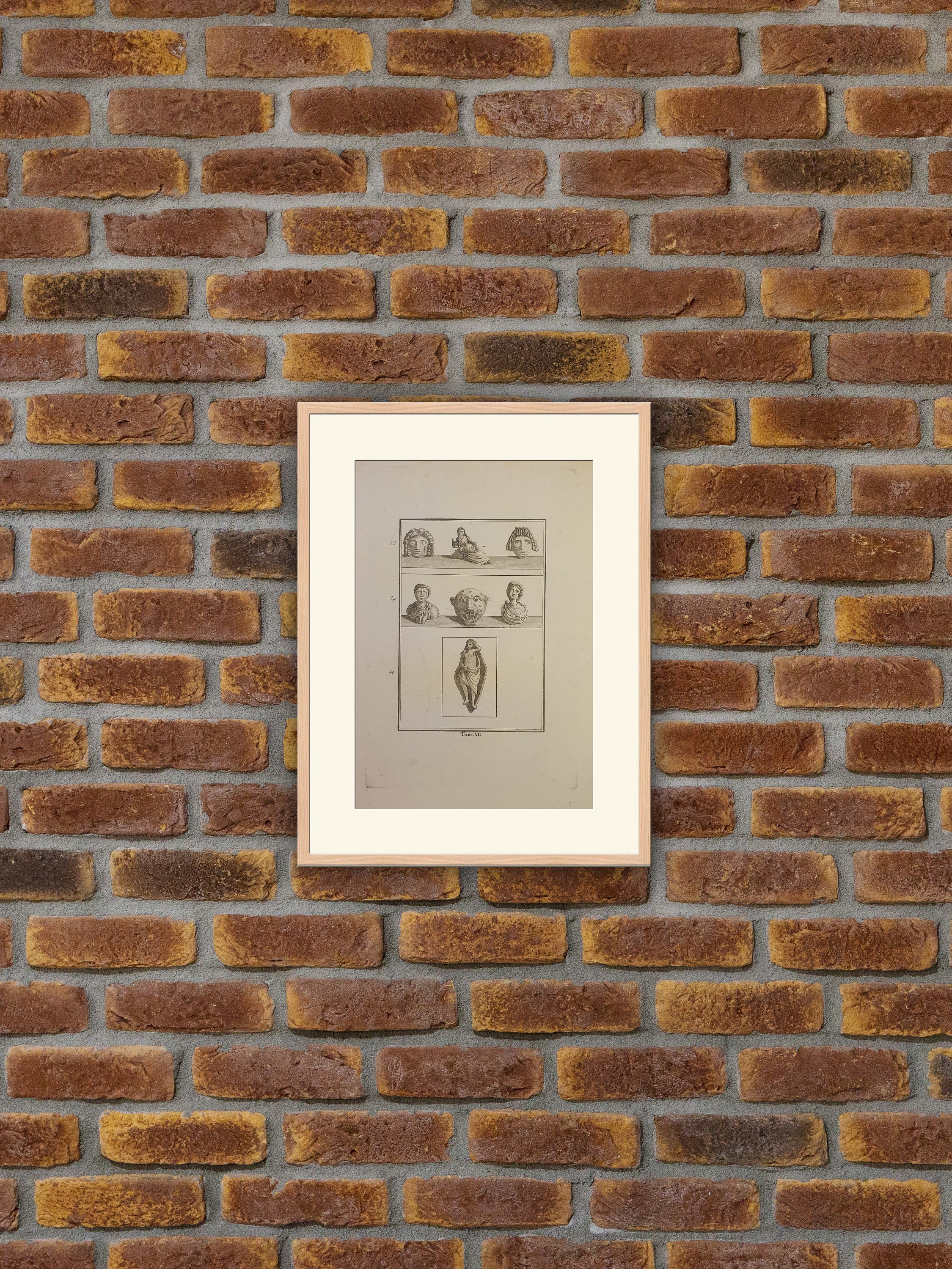 Sculpture - Herculanum et Pompei Gravure sur Cuivre 1820