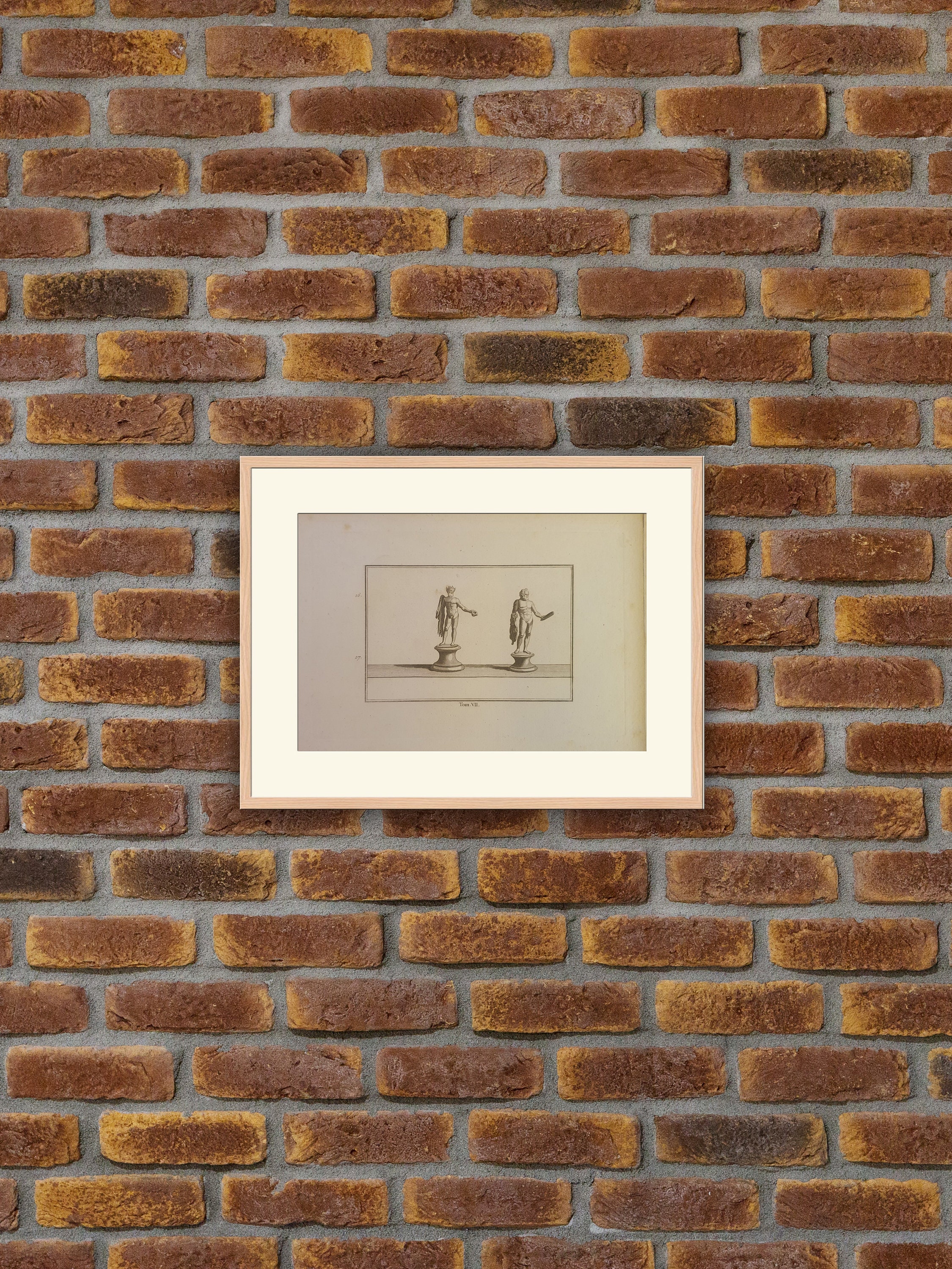 Sculpture - Herculanum et Pompei Gravure sur Cuivre 1820