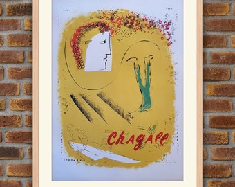 Affiche Galerie Maeght「L'Oiseau Vert」マルク・シャガール