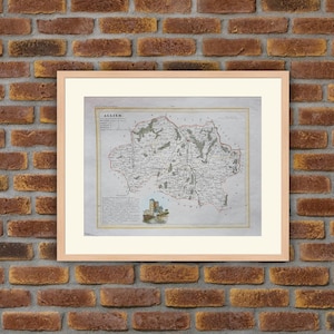 Landkarten - Französische Abteilung - Allier - 1833 Atlas MONIN - 12,2x9,8in - Dekoration, Druck
