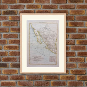 Gravure 1762 - Cartographie - Atlas - Ancien et Nouveau Mexique (Cuba, Honduras, Nicaragua, Costa Rica, Panama Amérique) - Rigobert BONNE