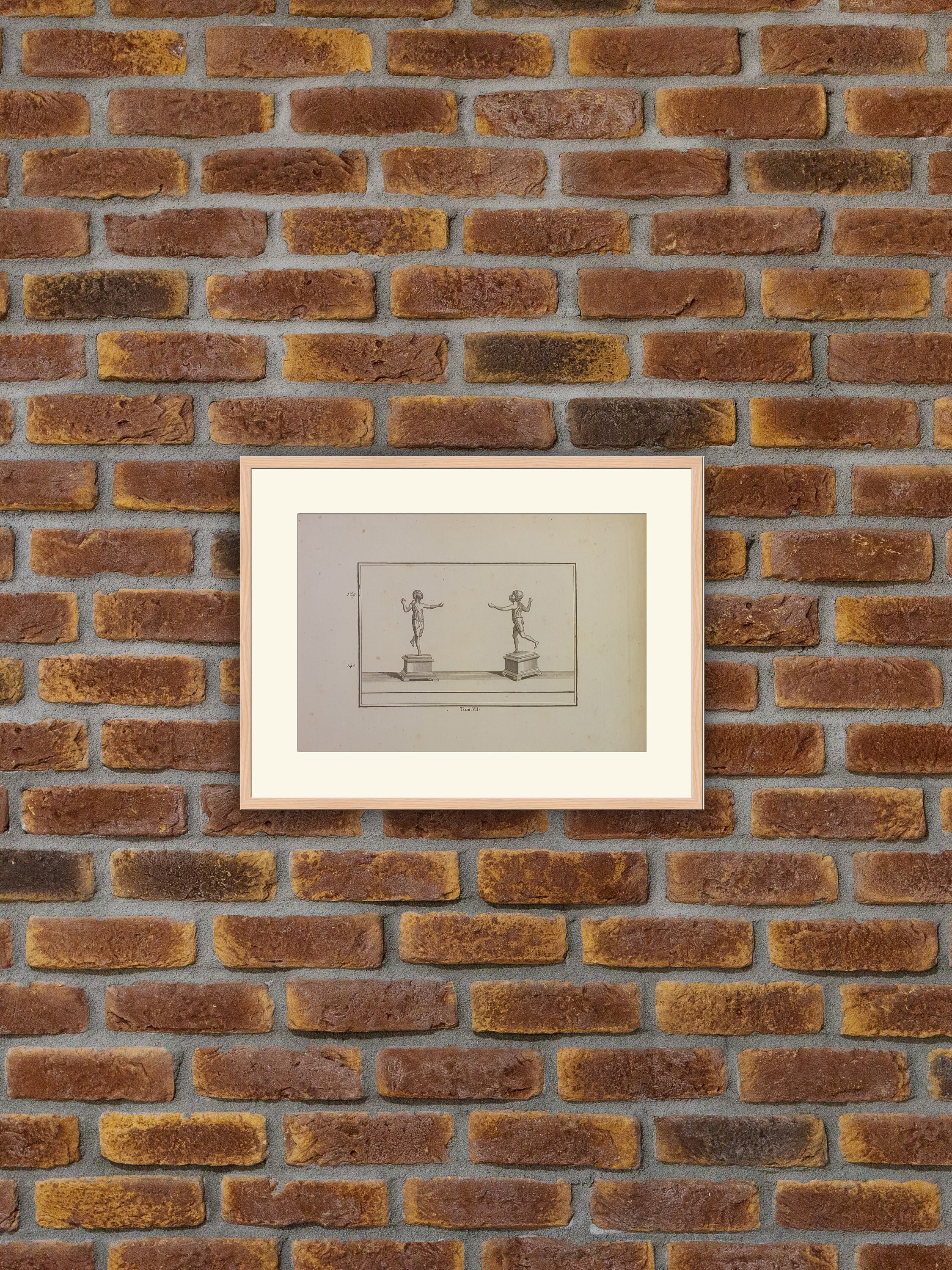 Sculpture - Herculanum et Pompei Gravure sur Cuivre 1820