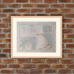 Landkarten - Französisches Departemment - GUYANE - 1833 Atlas MONIN - 30,5x25cm - Deko, Print