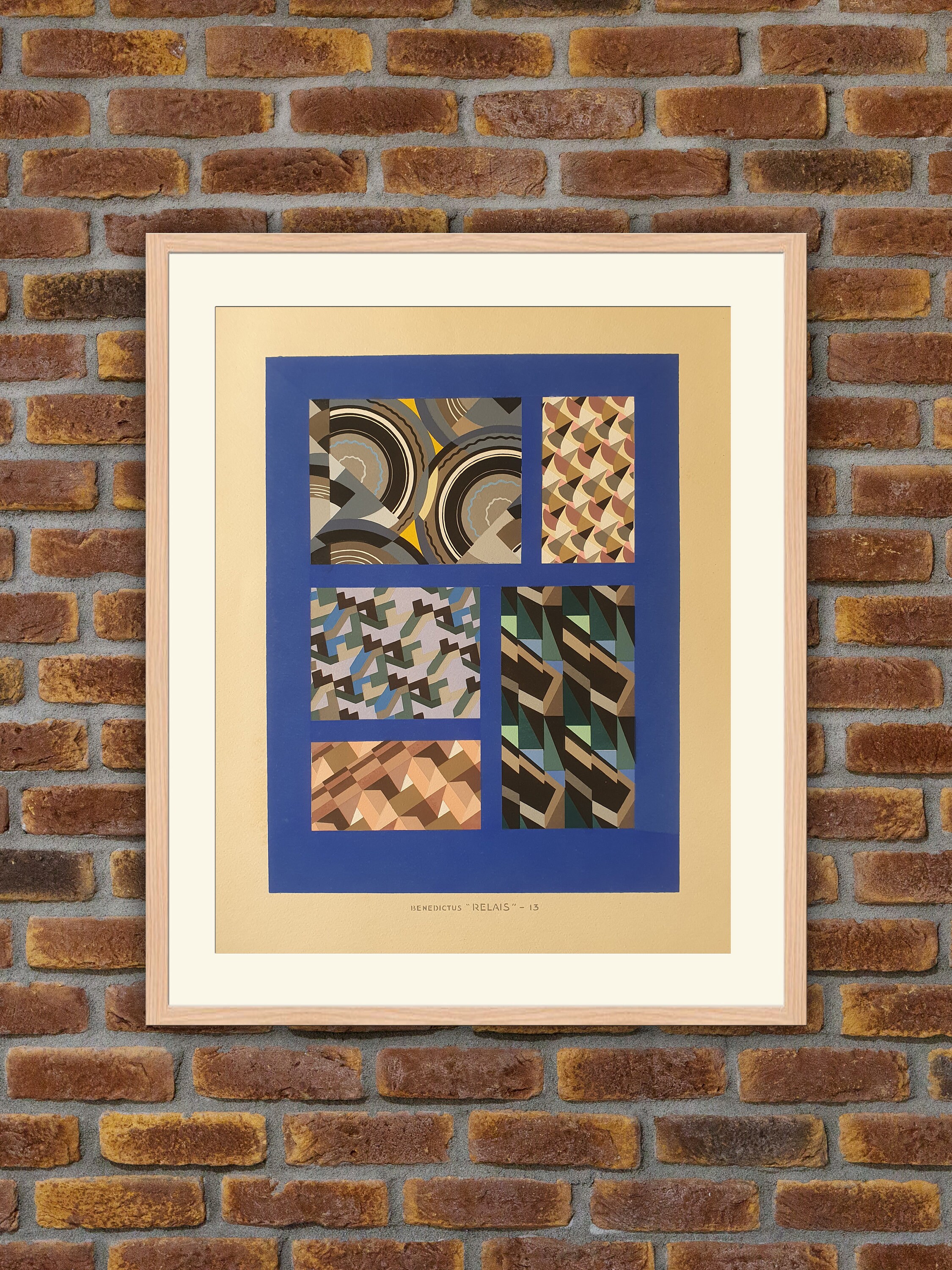 Pochoir Art Déco - Relais 13 Benedictus/Saudé 1930