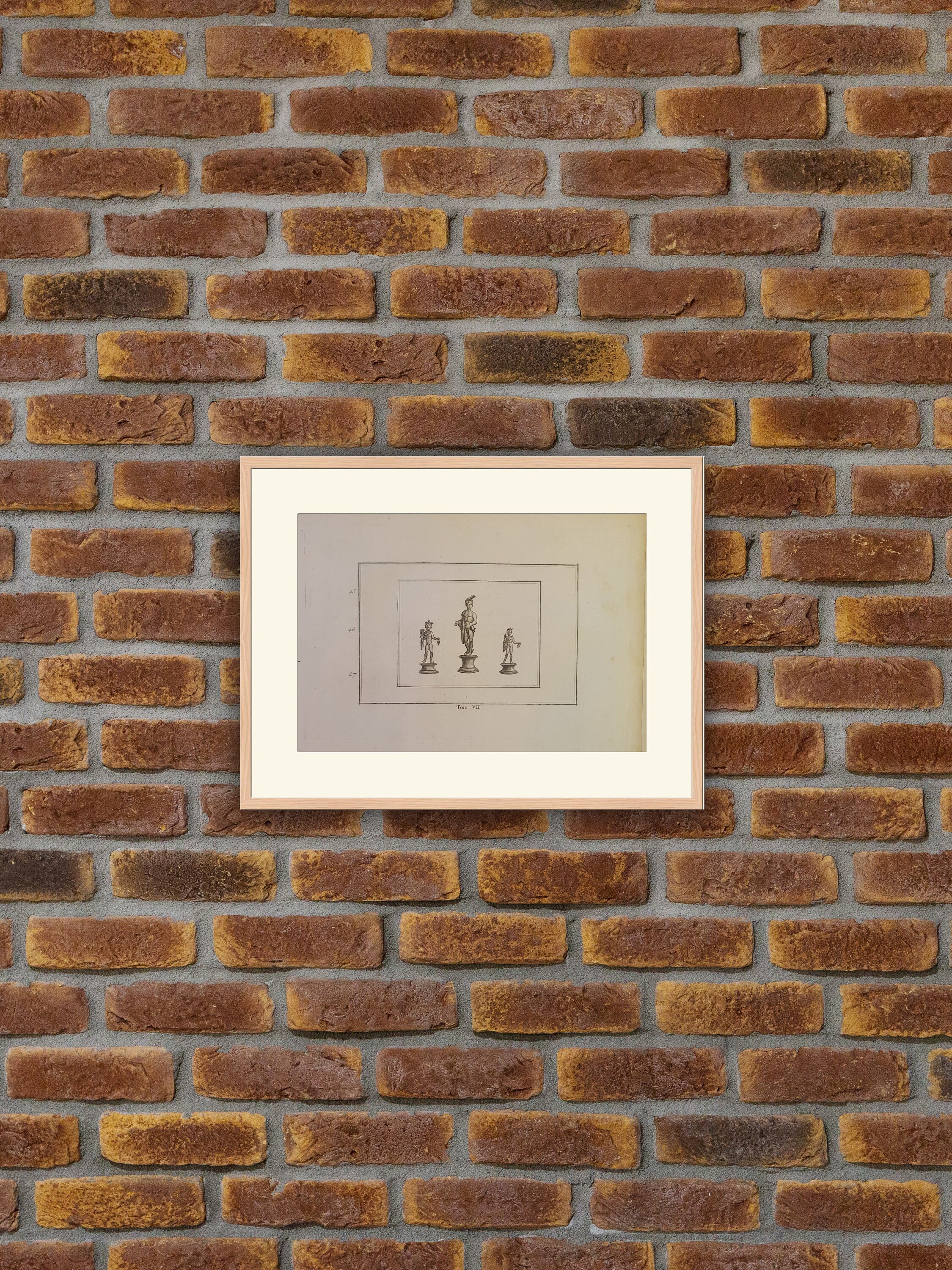 Sculpture - Herculanum et Pompei Gravure sur Cuivre 1820