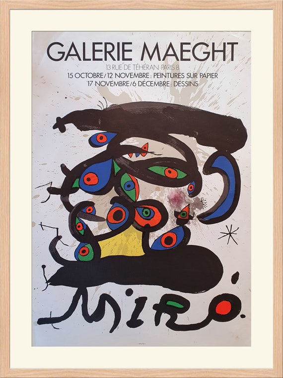 アフィッシュ・ギャラリー・マーグト「紙の絵画」ジョアン・ミロ