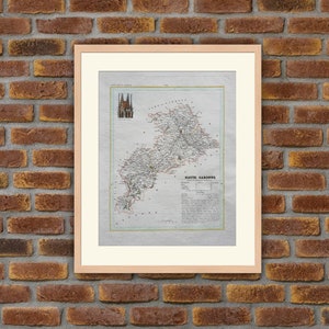 Landkarten - Französische Abteilung - Haute-Garonne - 1833 Atlas MONIN - 12,2x9,8in - Dekoration, Druck