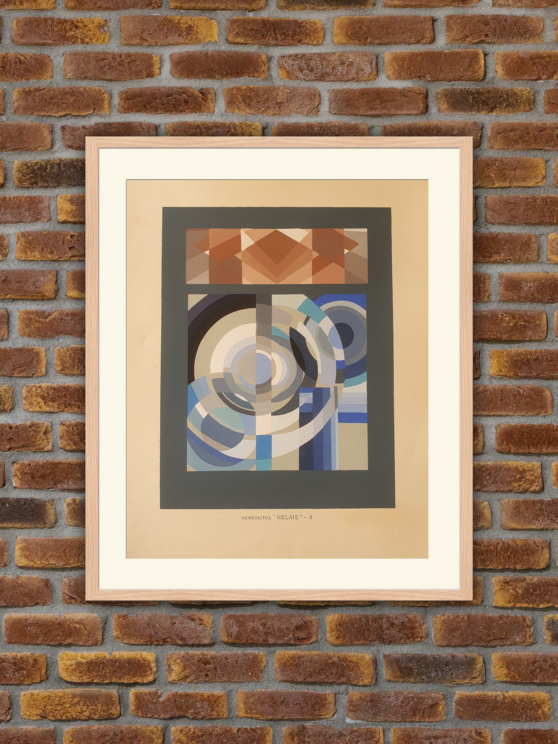 Pochoir Art Déco - Relais 3 Benedictus/Saudé 1930