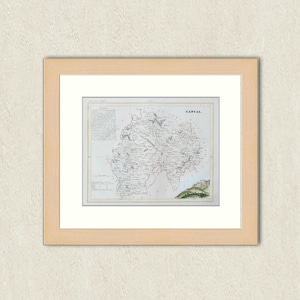 Landkarten - Französisches Departemment - CANTAL - 1833 Atlas MONIN - 30,5x25cm - Dekoration, Print