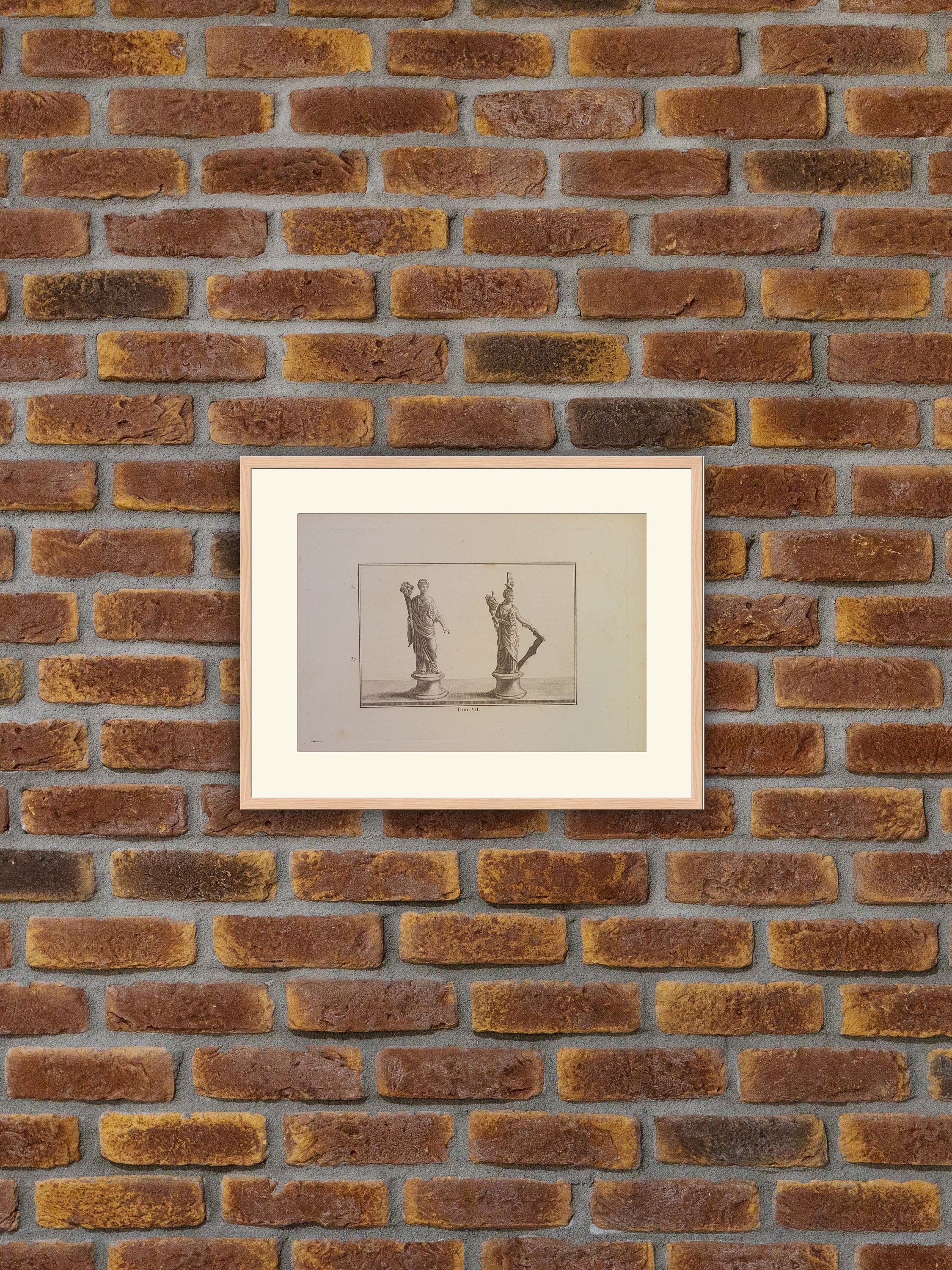 Sculpture - Herculanum et Pompei Gravure sur Cuivre 1820