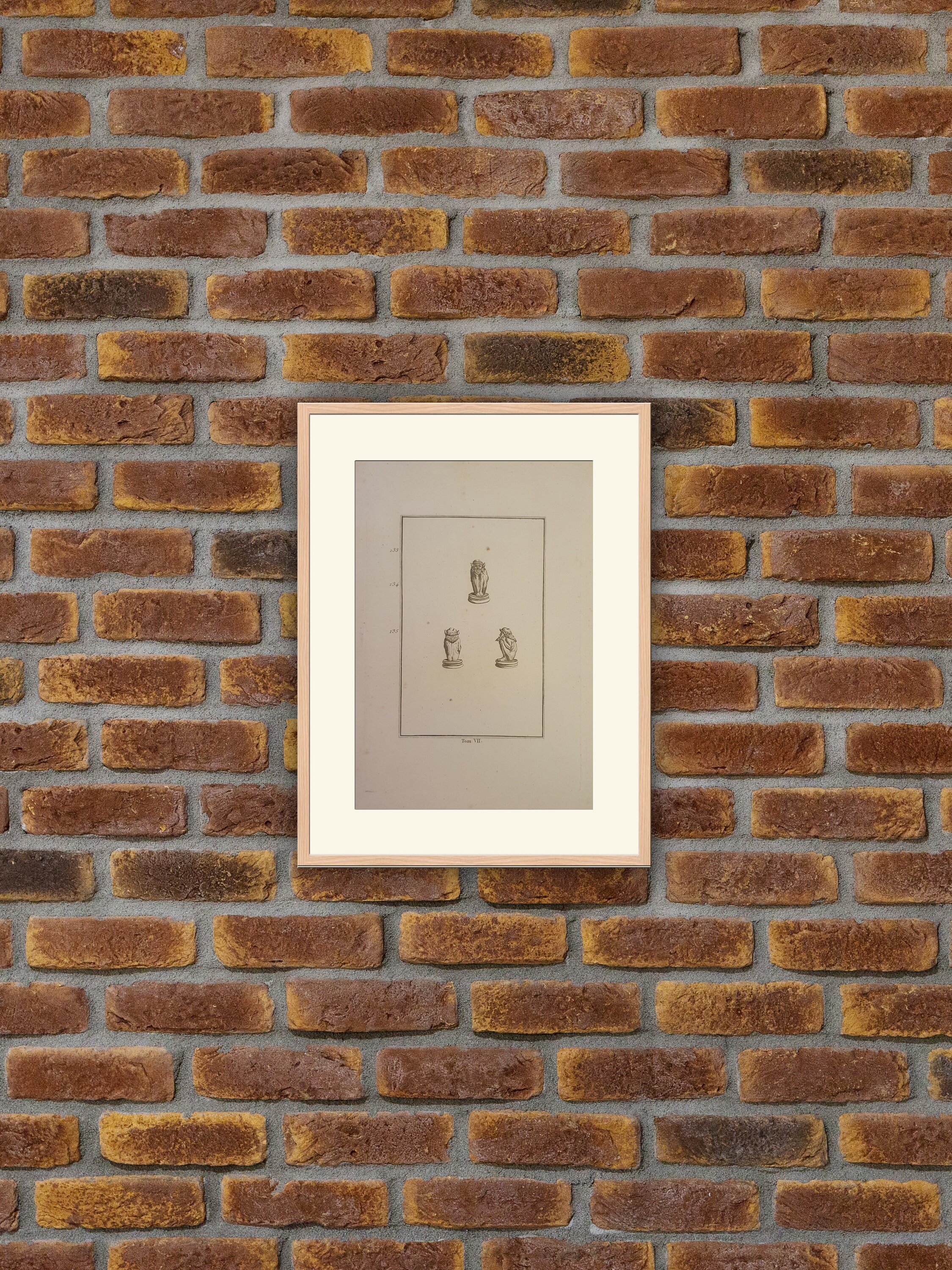 Sculpture - Herculanum et Pompei Gravure sur Cuivre 1820